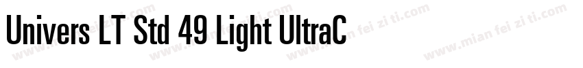Univers LT Std 49 Light UltraCn 亮字体转换